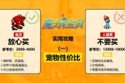 魔力宝贝私服宠物养成攻略 如何打造最强宠物